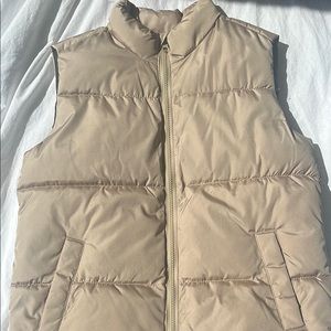 Men's Tan Puffer Vest